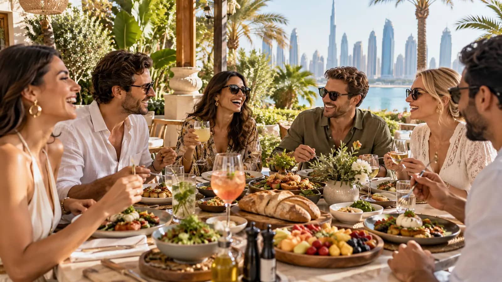 Illustrative scene: A table for brunch